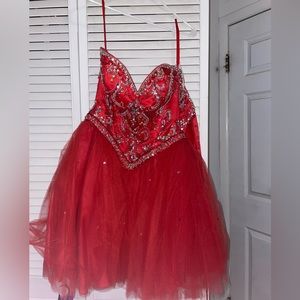 Red sparkly Homecoming/Prom Dress
